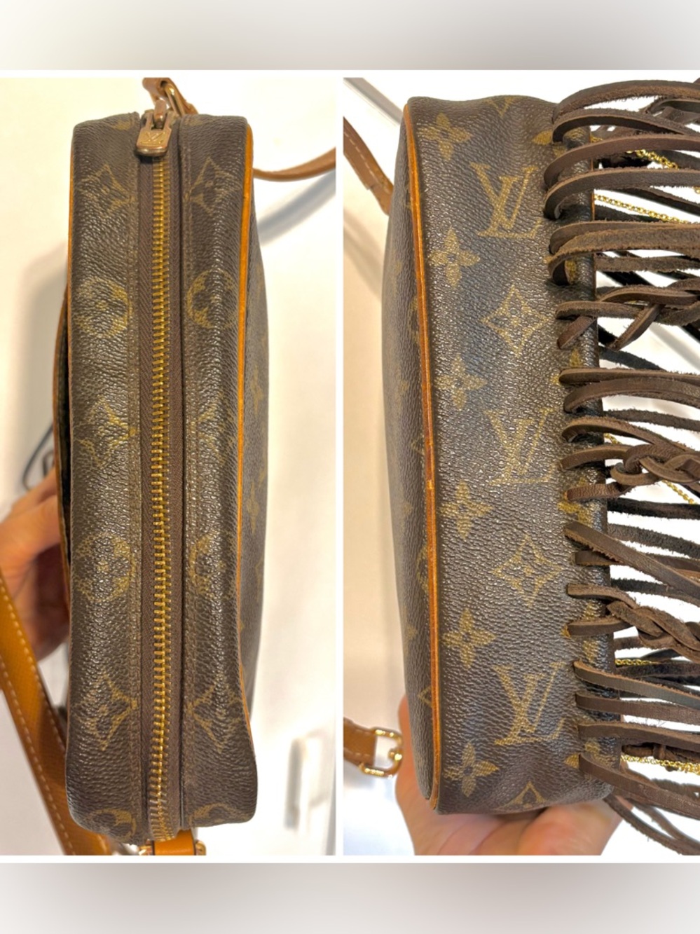Authentic Louis Vuitton Vintage Compiegne Custom Fringed Crossbody with COA - Picture 7 of 15